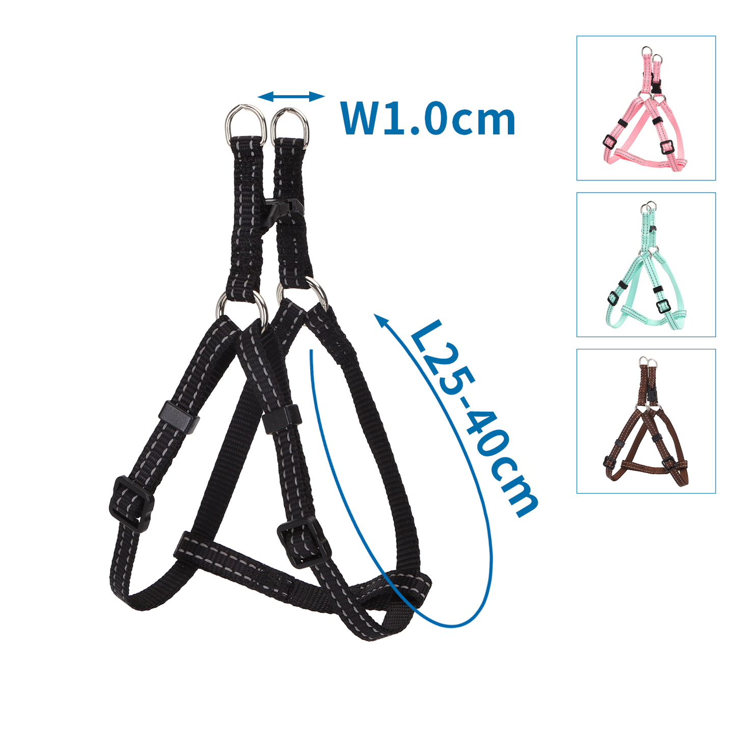 PETTORINA IN SIMIL NYLON CON INSERTI RIFLETTENTI TG.S