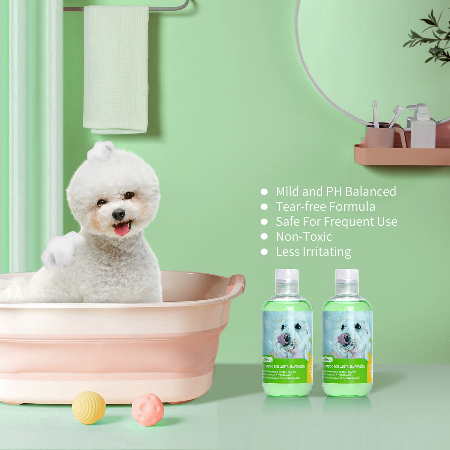 SHAMPOO PER CANI A PELO BIANCO ML.250