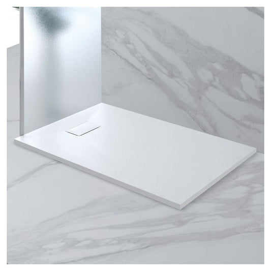 PIATTO DOCCIA 80X120 CM EFF. PIETRA BIANCO