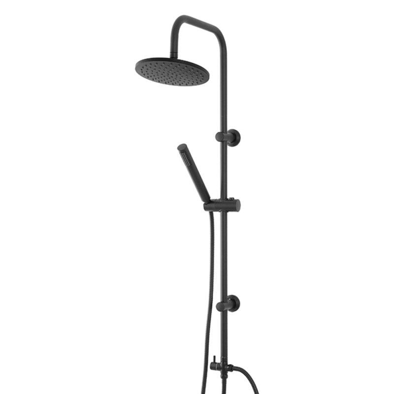 SET COLONNA DOCCIA TONDA NERO
