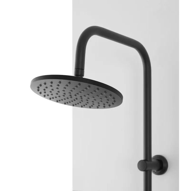 SET COLONNA DOCCIA TONDA NERO