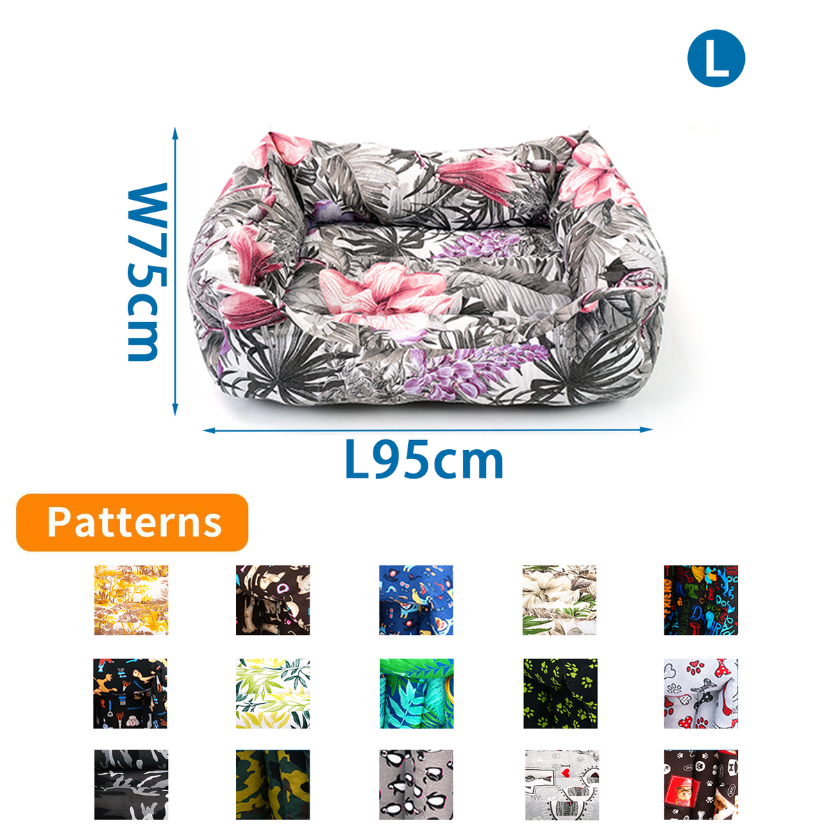 CUCCIA A STAMPA FANTASIA CM.95X75
