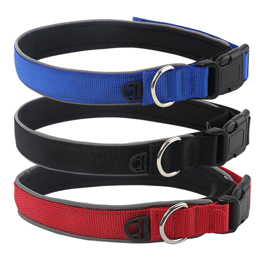 COLLARE IN TESSUTO CON INTERNO IN NEOPRENE TG.M