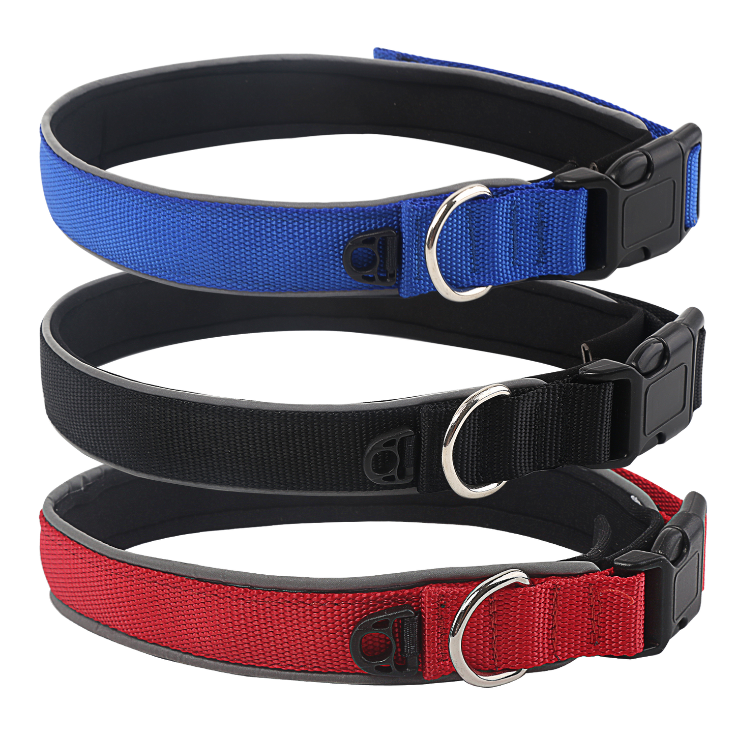 COLLARE IN TESSUTO CON INTERNO IN NEOPRENE TG.M