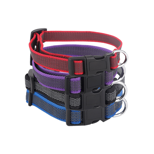 COLLARE IN TESSUTO BICOLORE  TG.M