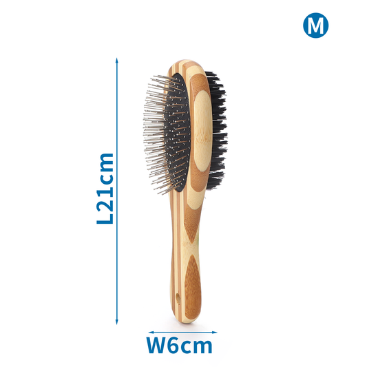 SPAZZOLA DOPPIA IN BAMBÙ TG.M