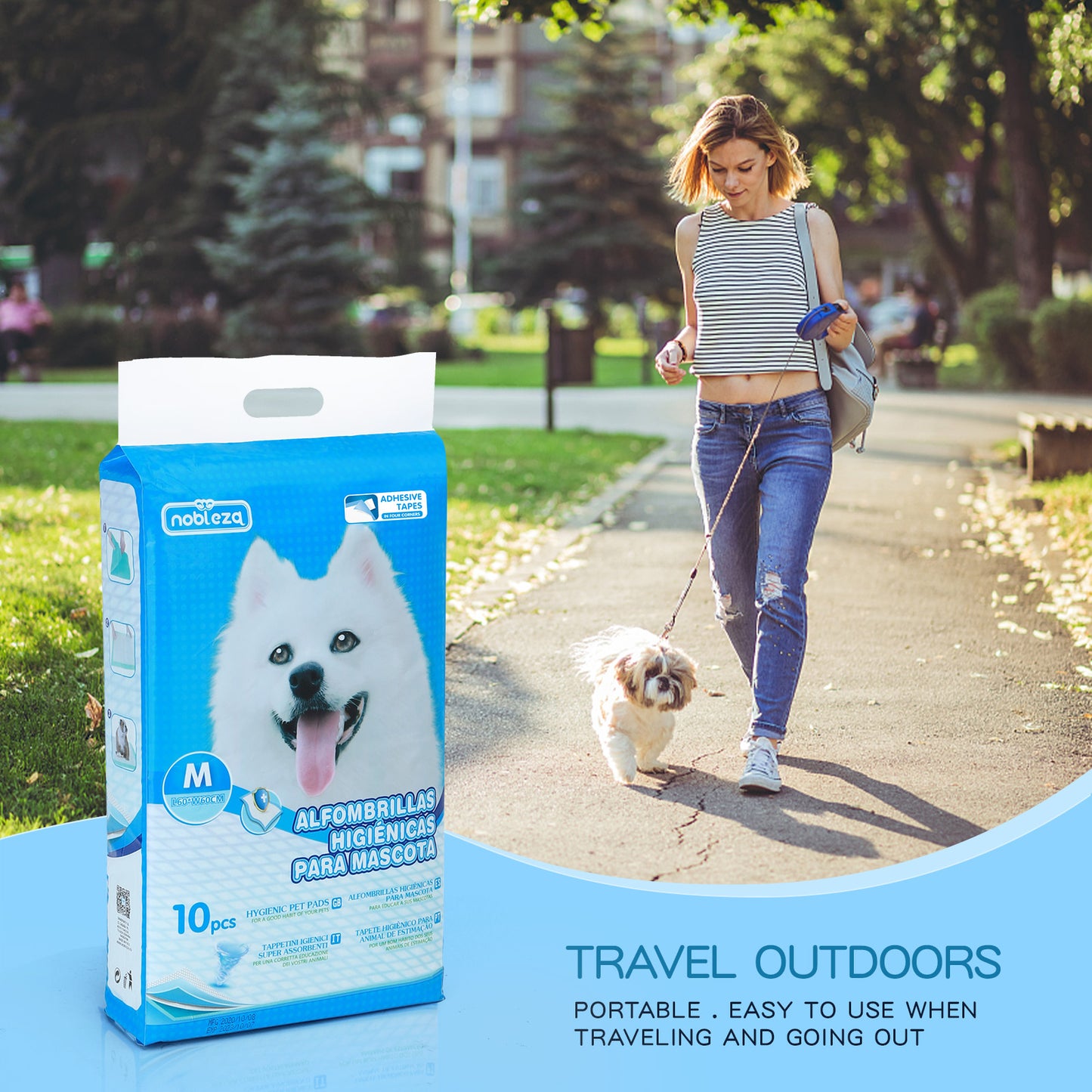 TAPPETINO IGIENICO CON ADESIVO 60X60 PZ.10