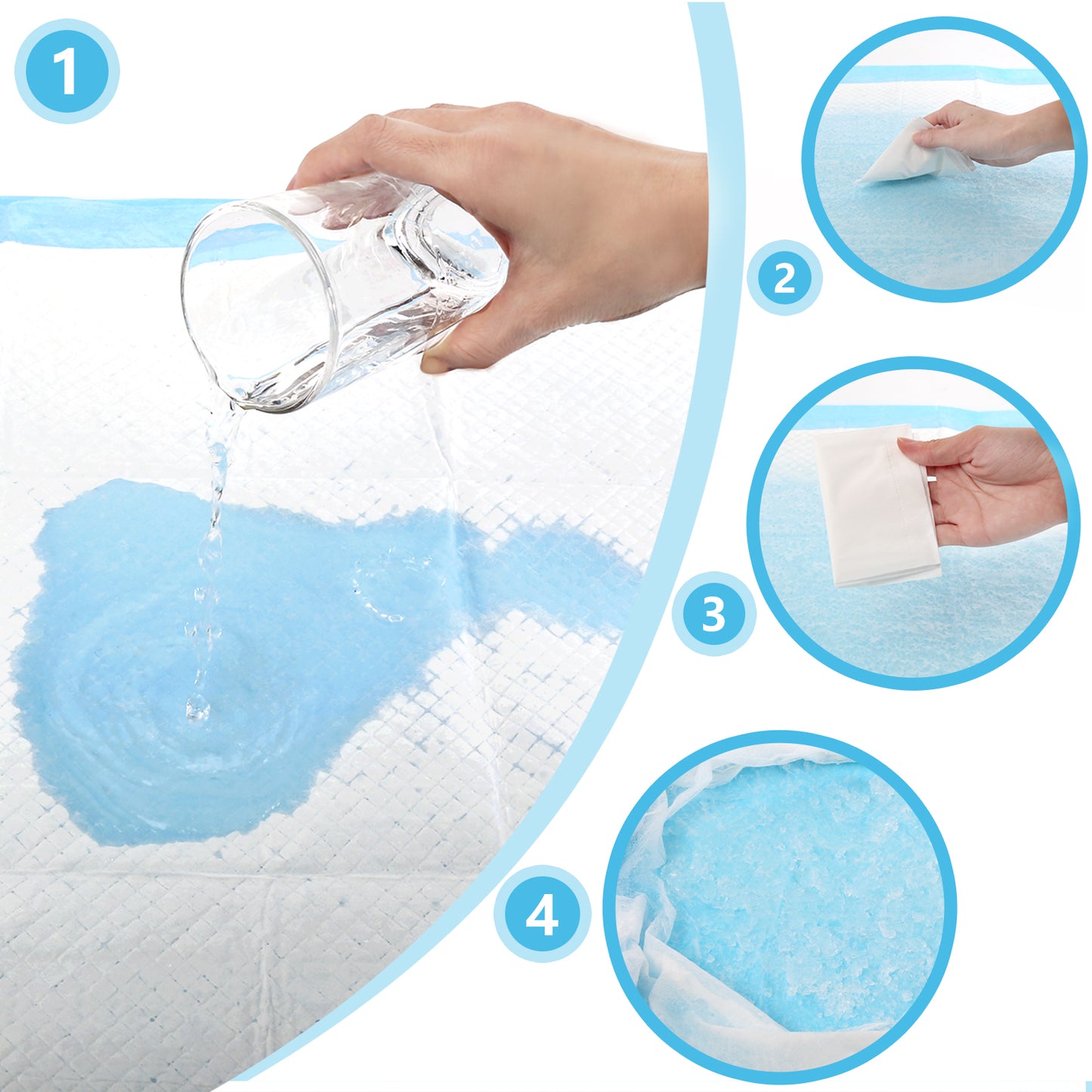 TAPPETINO IGIENICO CON ADESIVO 90X60 PZ.10