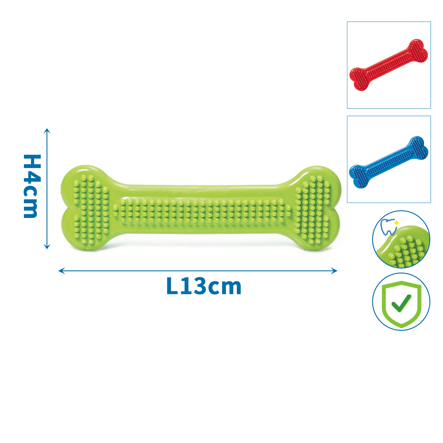 GIOCATTOLO DI GOMMA PER LA PULIZIA DEI DENTI