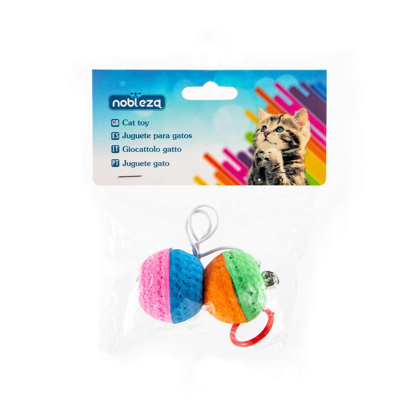 PALLINA GIOCATTOLO PER GATTO CON CAMPANELLINO