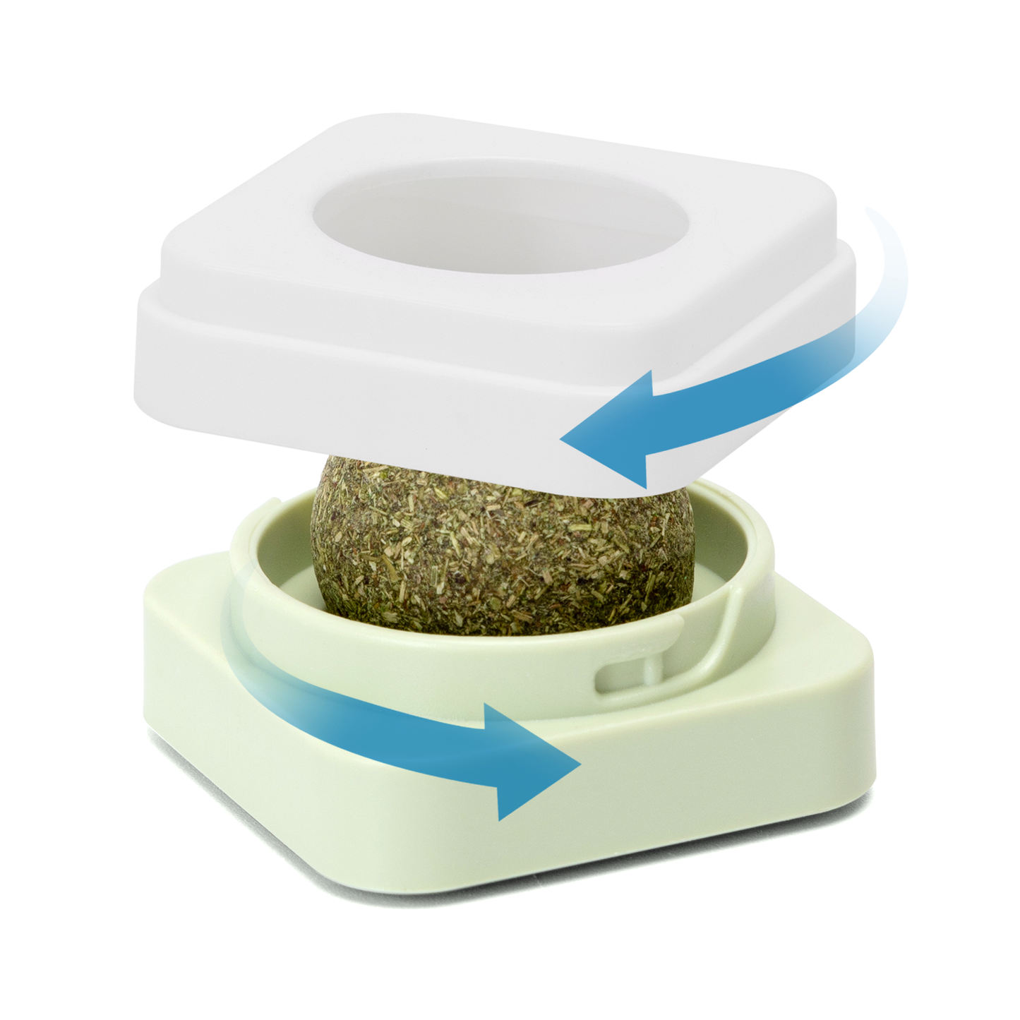 DISPENSER CON PALLINA DI ERBA GATTA