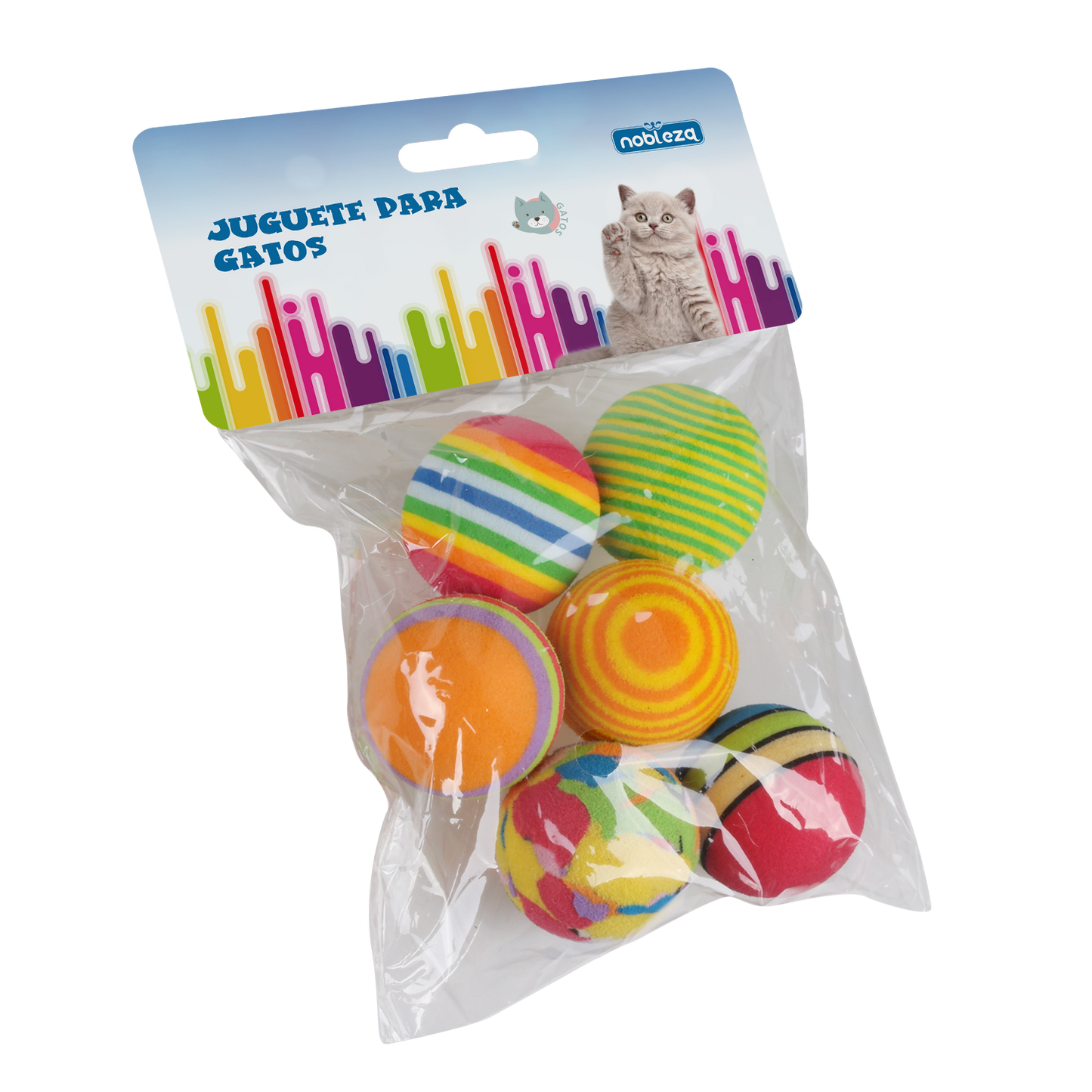 SET DI PALLINE COLORATE IN GOMMA