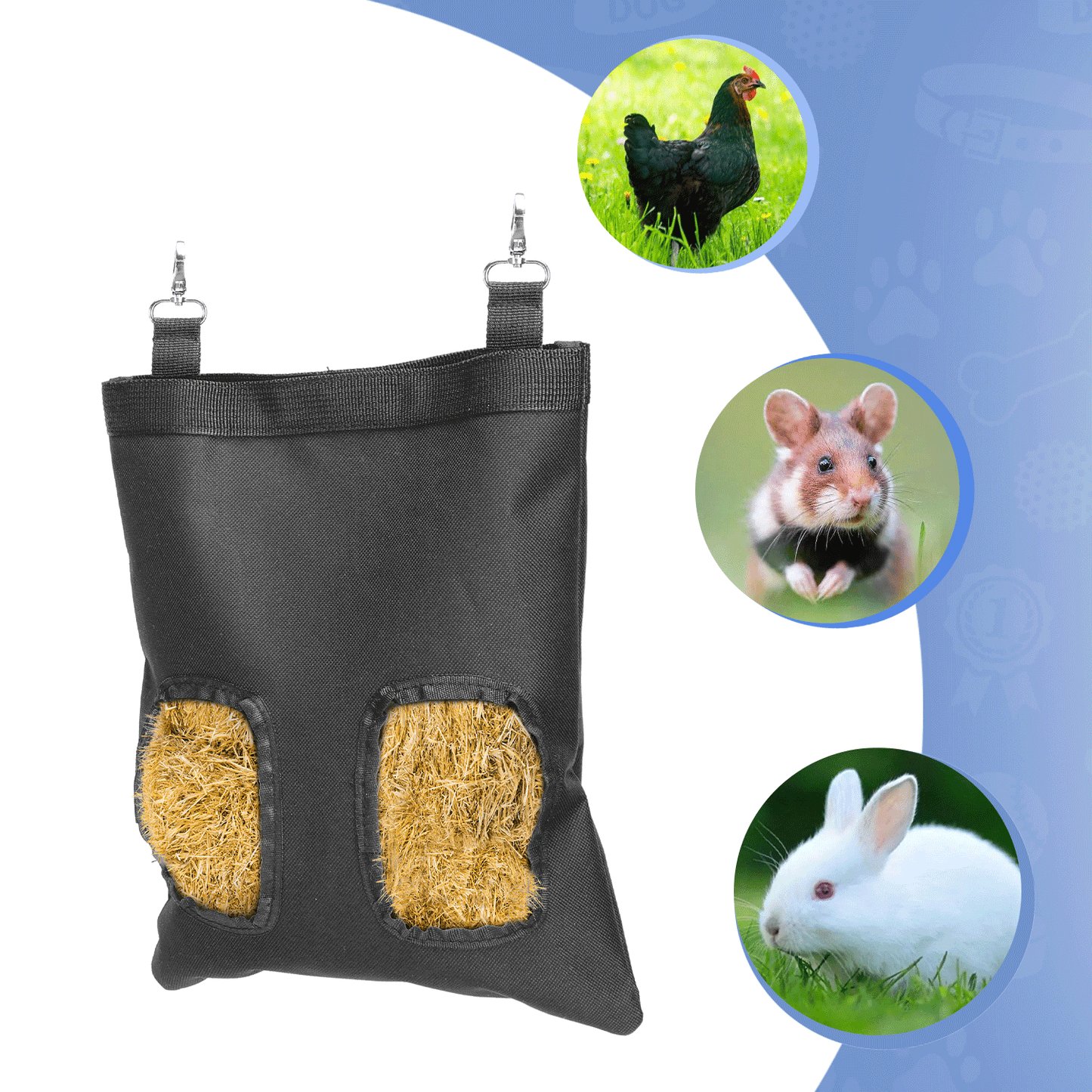 BORSA PORTA FIENO CM.25X30 NERA