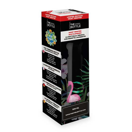 BORRACCIA ACCIAIO C/CANNUCCIA #48 FLAMINGO ML.500