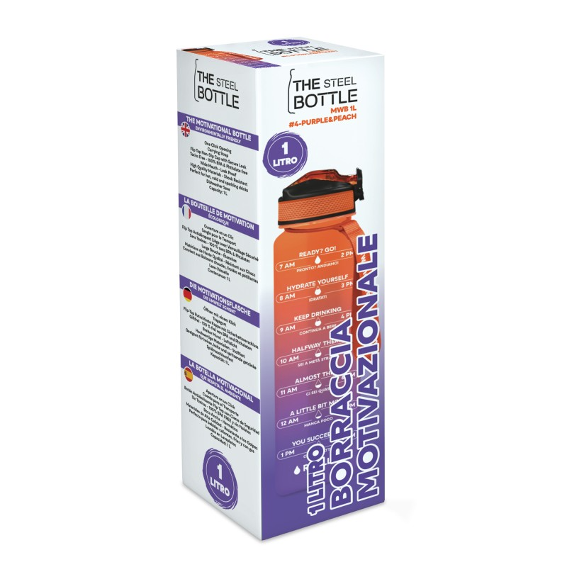 BORRACCIA MOTIVAZIONALE #4 PURPLE/PEACH LT.1