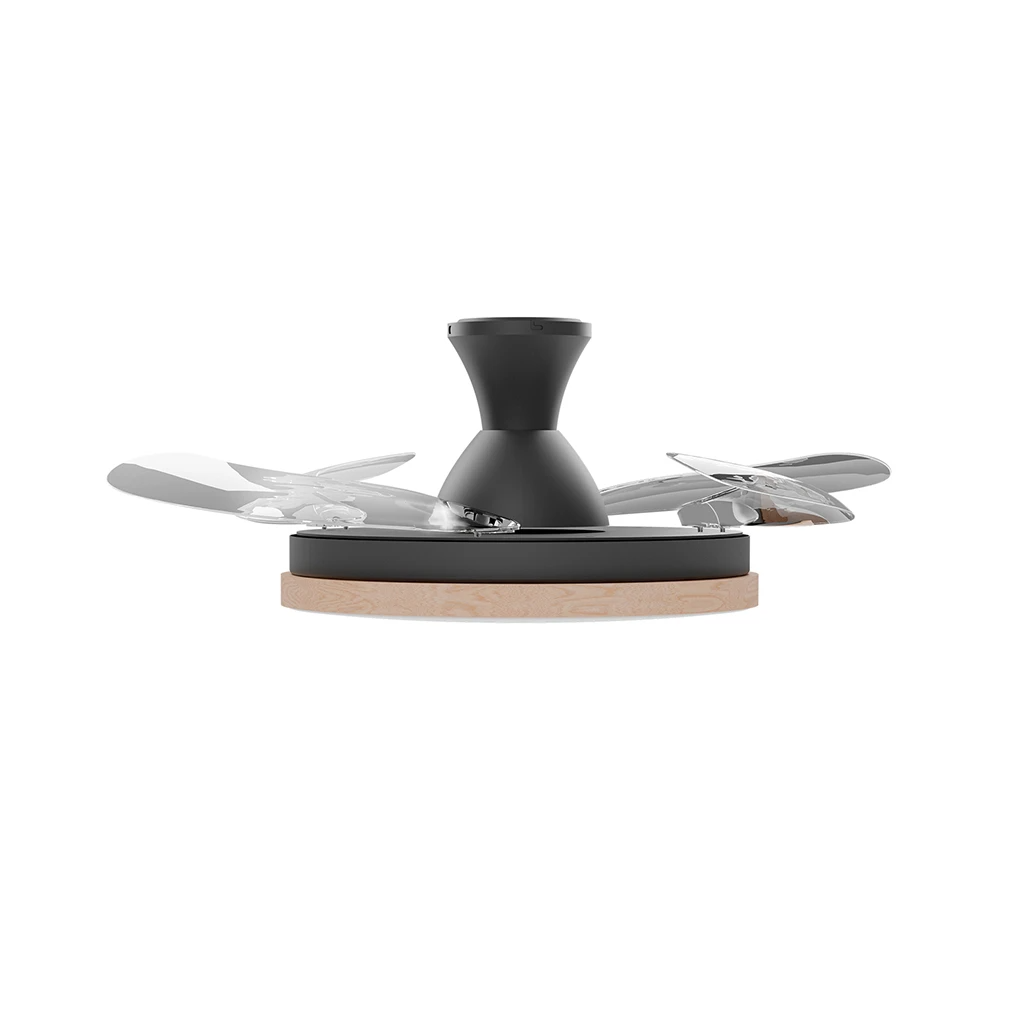 VENTILATILATORE SOFFITTO ALMA NERO+LEGNO 3000lm 30W