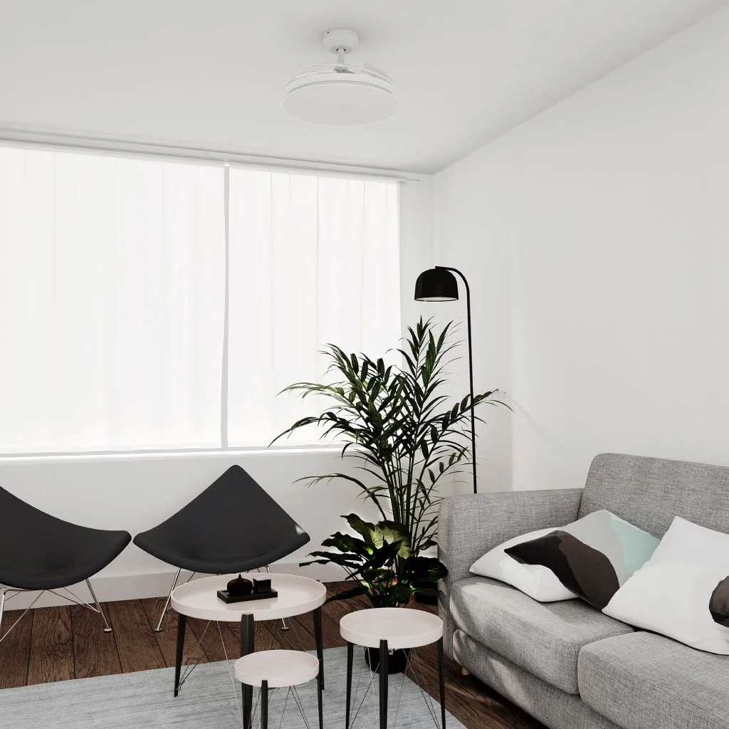 VENTILATORE SOFFITTO MUSICALE LIDIA BIANCO 3400lm RGB 30W