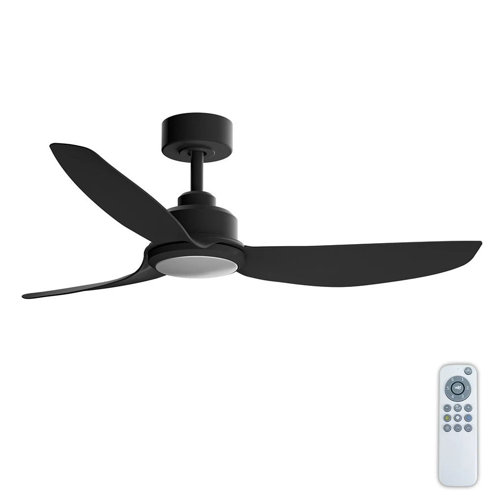 VENTILATORE SOFFITTO ADRIANA NERO 2600lm 24W