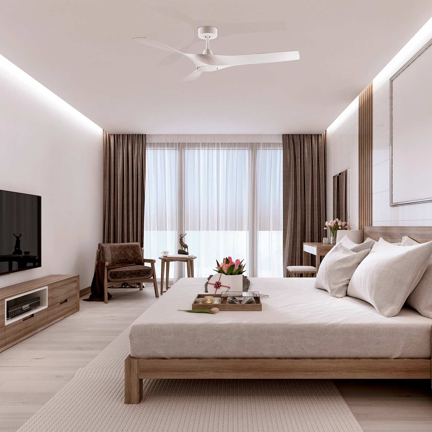 VENTILATORE SOFFITTO AITANA BIANCO 2000lm 20W