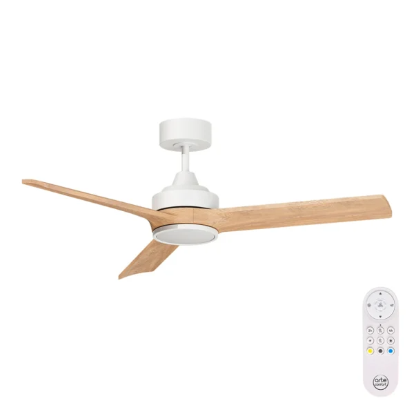 VENTILATORE SOFFITTO REBECA BIANCO+LEGNO