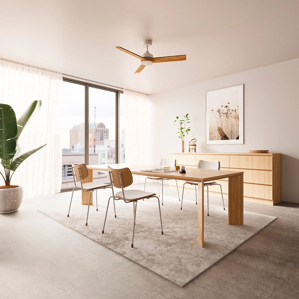 VENTILATORE SOFFITTO REBECA BIANCO+LEGNO