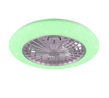 PLAFONIERA C/VENTILATORE STRALSUND 3VEL. Ø50 LED+RGB 30W