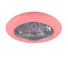 PLAFONIERA C/VENTILATORE STRALSUND 3VEL. Ø50 LED+RGB 30W