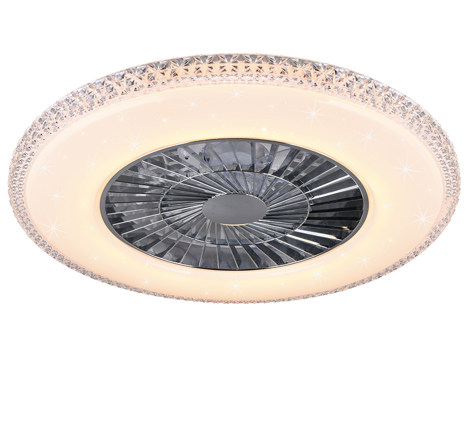 PLAFONIERA C/VENTILATORE HARSTAD 3VEL. Ø60 LED 38W