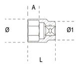 BUSSOLA 900FTX 1/4" TORX E10 MM.11,3 BETA