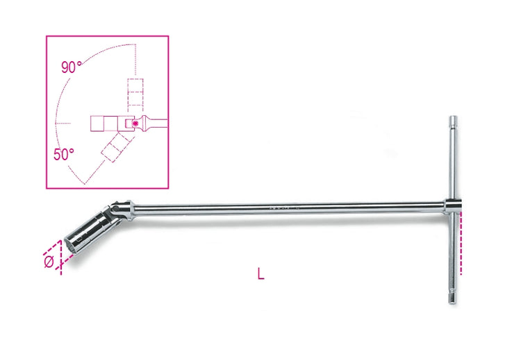 CHIAVE A T X CANDELE Ø 21.4 MM.16 5/8