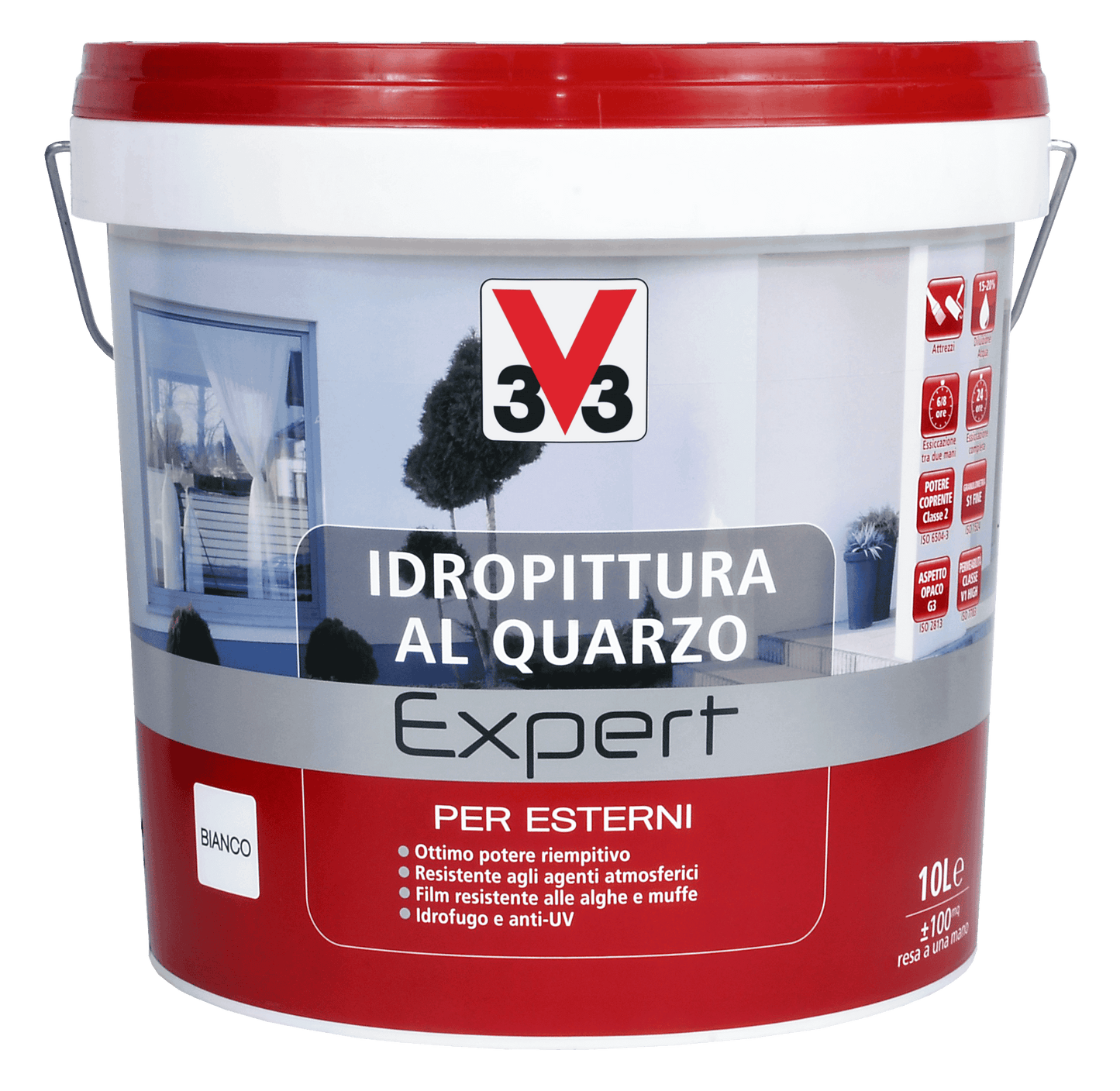 BASE IDROPIT. EXP QUARZO OPACA BIANCA LT.10
