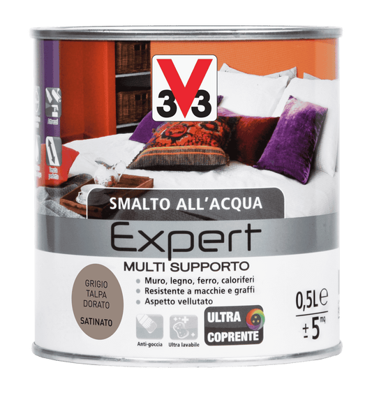 SMALTO ALL'ACQUA SUP.EXP.GRIGIO TALPA ML.500