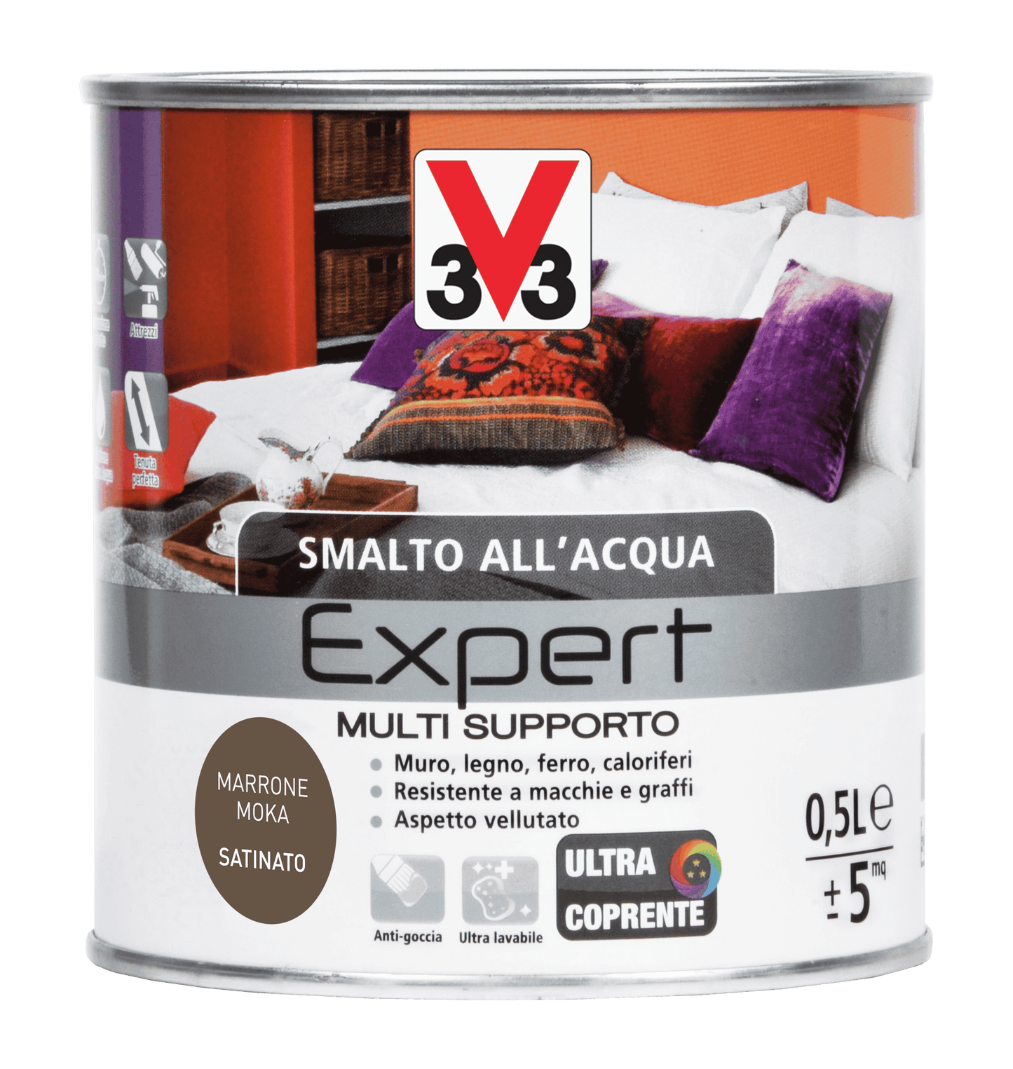 SMALTO ALL'ACQUA SUP.EXP.MAR.MOKA ML.500