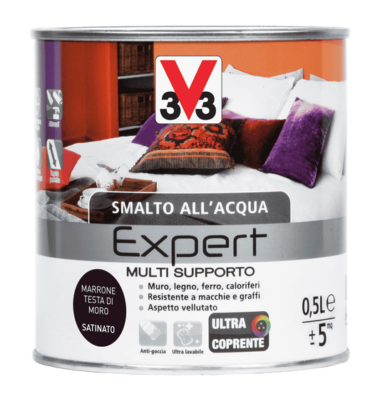 SMALTO ALL'ACQUA SUP.EXP.TESTA MORO ML.500