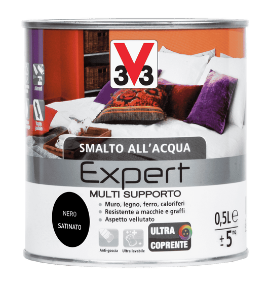 SMALTO ALL'ACQUA SUP.EXP.NERO ML.500