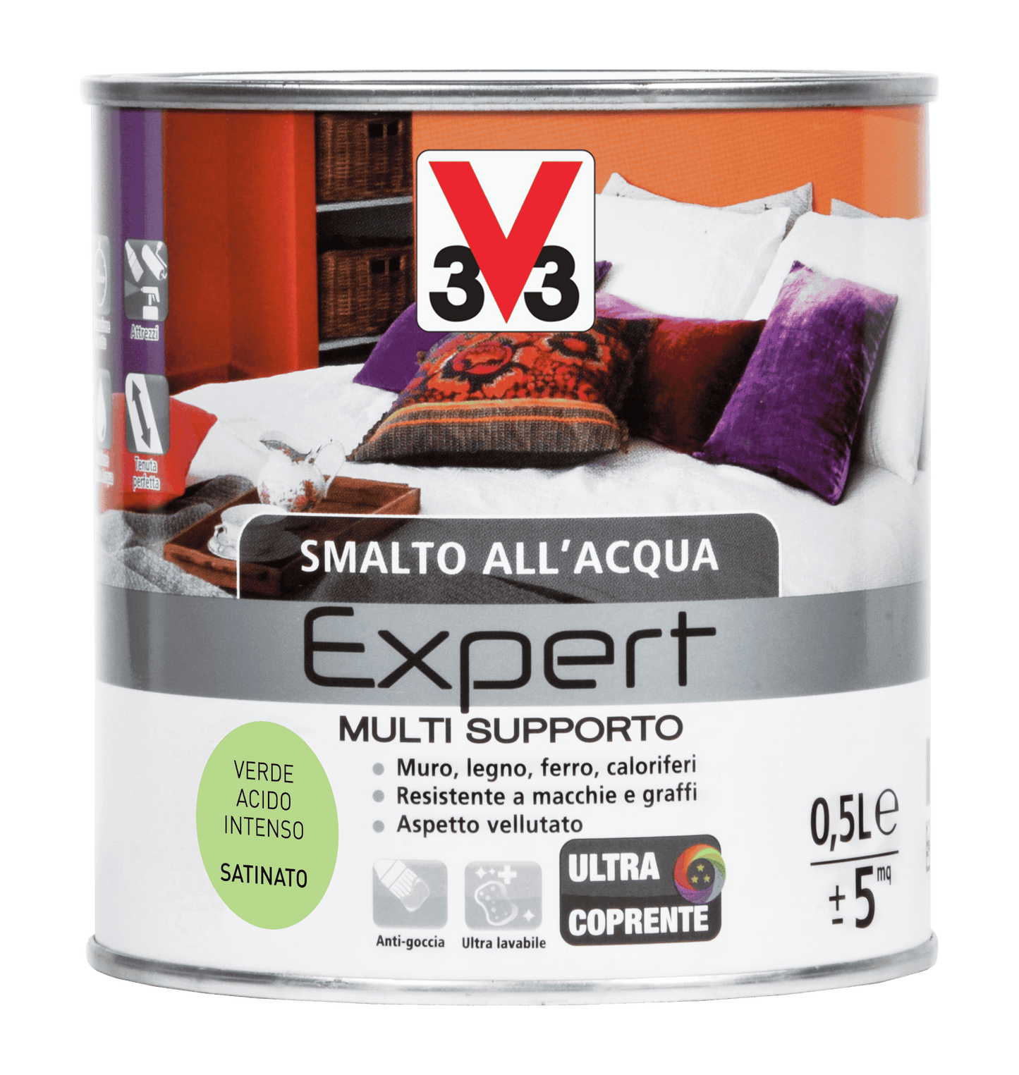 SMALTO ALL'ACQUA SUP.EXP.VERDE INT. ML.500