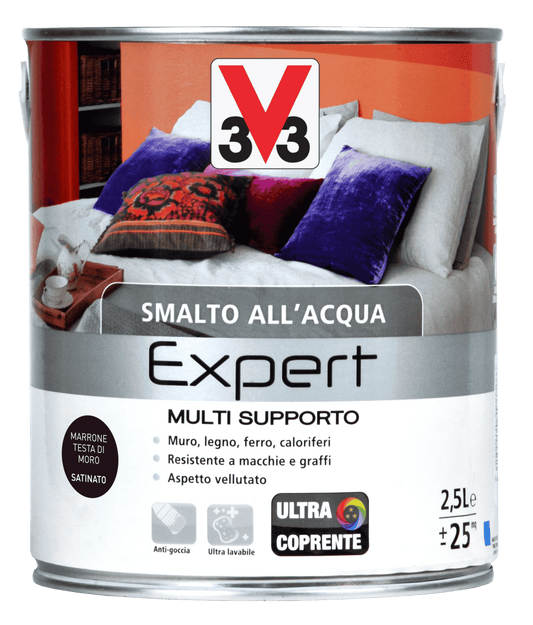 SMALTO ALL'ACQUA SUP.EXP. TESTA MORO LT.2,5