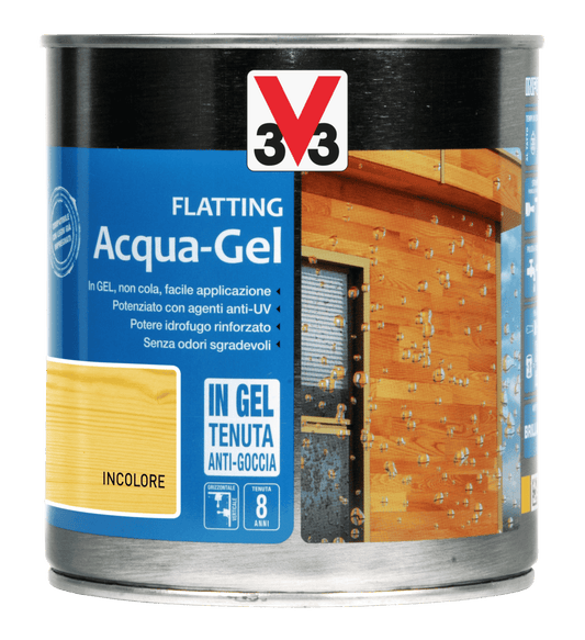 FLAT. ACQUA GEL X LEGNO INCOLORE LT.0,750