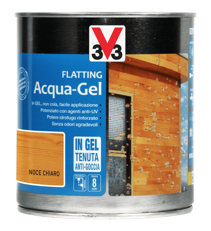 FLAT. ACQUA GEL X LEGNO NOCE CHI. LT.0,750