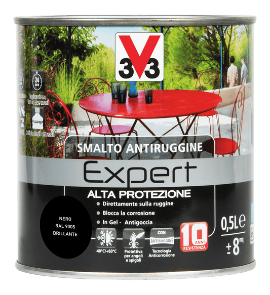 SMALTO ANTIRUGGINE EXP. NERO ML.500