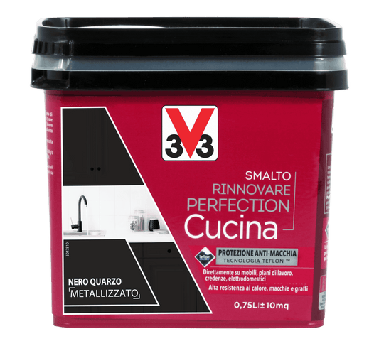 SMALTO PERFECTION CUCINA NERO MET. ML.750