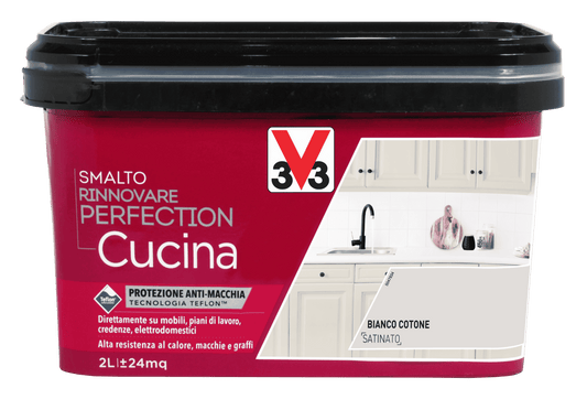 SMALTO PERFECTION CUCINA BIANCO COTONE LT.2