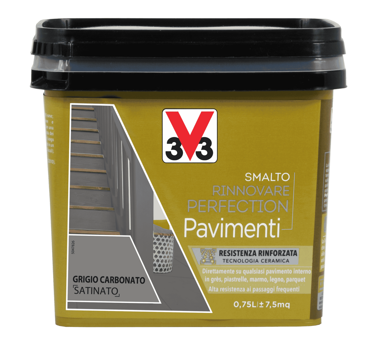 SMALTO PERFECTION PAVIM. GRIGIO CARB. ML.750