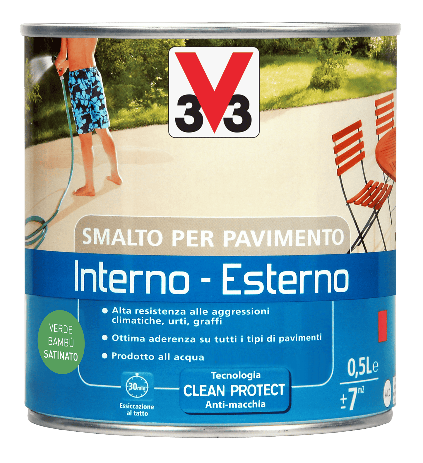 SMALTO ACQUA X PAV. I/E VERDE BAMBU ML.500