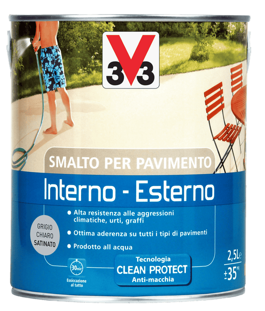 SMALTO ACQUA X PAV. I/E GRIGIO CHIARO LT.2,5