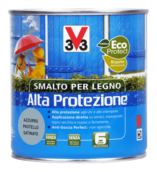 SMALTO A.P. X LEGNO AZZURRO PAST. ML. 500