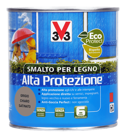 SMALTO A.P. X LEGNO GRIGIO CHIARO ML. 500