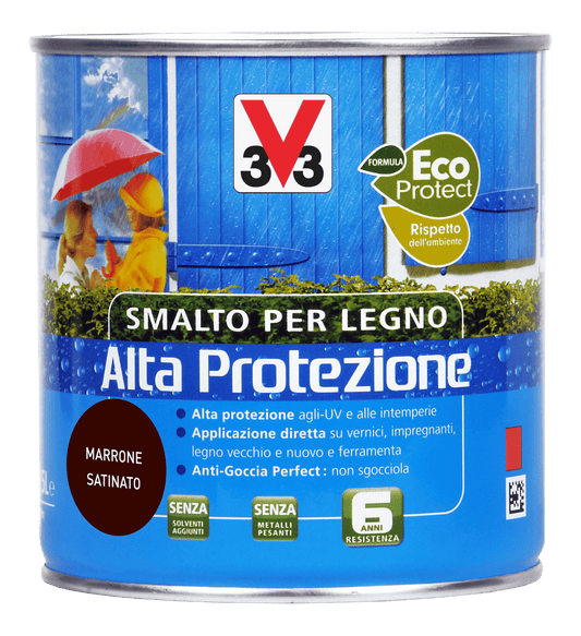 SMALTO A.P. X LEGNO MARRONE ML. 500