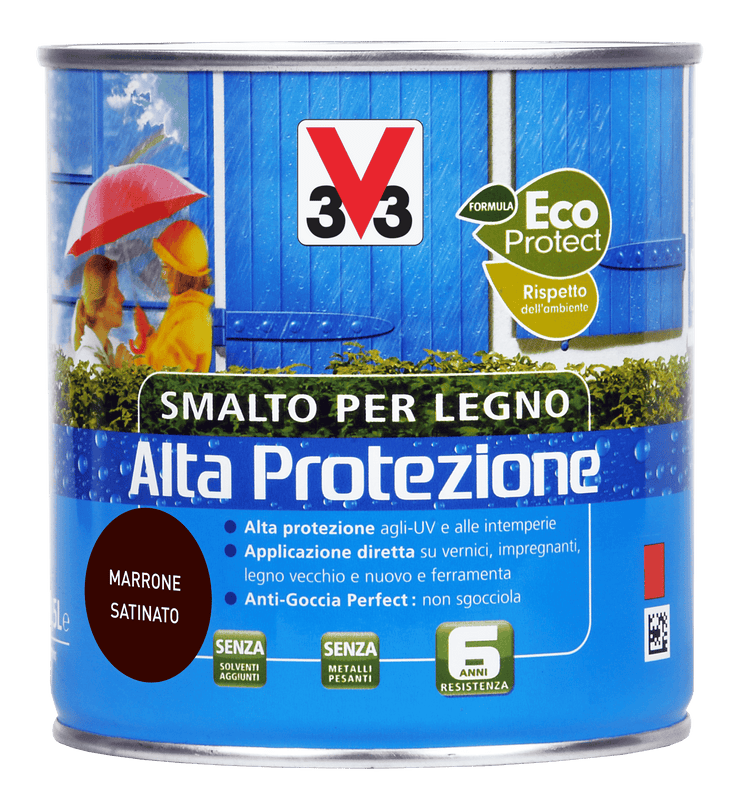 SMALTO A.P. X LEGNO MARRONE ML. 500