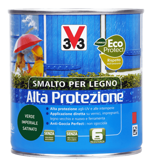 SMALTO A.P. X LEGNO VERDE IMPER. ML. 500